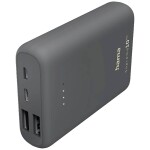 Hama Supreme 10HD sivá / powerbank / 10000 mAh / 3A / 2x USB-A / 1x USB-C (201668)