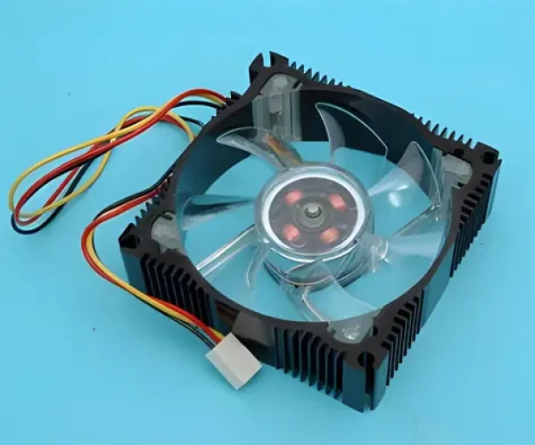 Primecooler PC-AB8025L12-4GL zelená LED / Ventilátor do PC / 80 mm / 3-pin / 2000 RPM / hliníkový