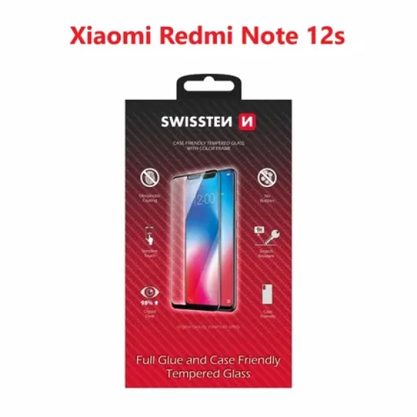 Swissten FULL GLUE COLOR FRAME CASE FRIENDLY pre XIAOMI REDMI NOTE 12s čierna (54501839)