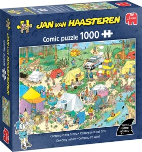 JUMBO Puzzle JvH Kempovanie v lese
