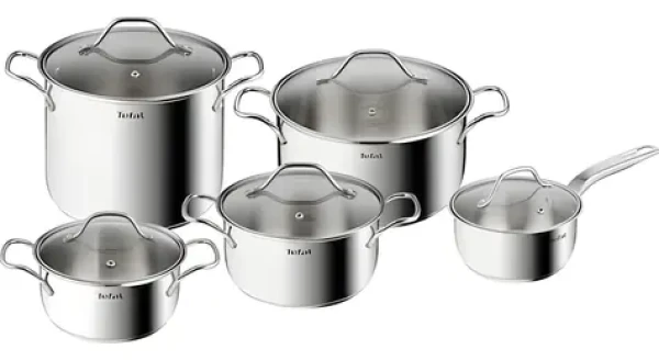TEFAL Intuition B864SA74 10 ks / Sada riadu / nerezová oceľ / 4X hrniec / 5x pokrievka (B864SA74)