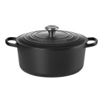 Le Creuset Signature Hrniec s pokrievkou 22 cm čierna (21177220000430)