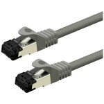 Value 21.99.1803 RJ45 sieťové káble, prepojovacie káble CAT 8.1 S/FTP 3.00 m sivá dvojžilový tienený, bez halogénov, samozhášavý 1 ks; 21.99.1803