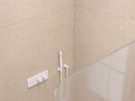 CERANO - Sprchová zástena Walk-in Orbis - Pravá - 8 mm - biela matná, mliečne sklo - 100x200 CER-999915