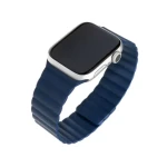 FIXED Magnetic Strap Silikónový remienok s magnetickým zapínaním pre Apple Watch 42 amp; 44 mm modrá (FIXMST-434-BL)