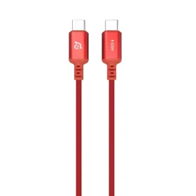 Adam Elements CASA S120 červená / Kábel / USB-C - USB-C / 60W / 1,2m (ACBADS120RD)