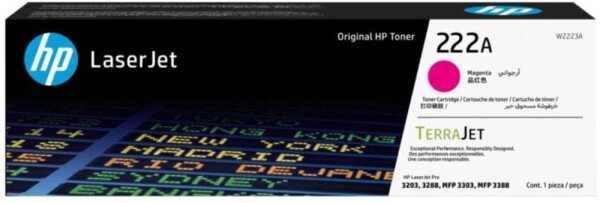 HP HP 222A - Magenta - original - LaserJet - Tonerpatrone (W2223A) - fur Color LaserJet Pro MFP 3302fdn, MFP 3303fdw