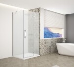 GELCO TRINITY CHROM štvorcový kút 800x800 pravý, matné sklo, GT5680-80MR-CH GT5680-80MR-CH