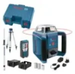 BOSCH GRL 400 H (kufor statív prísl.) / Rotačný laser / dosah až 20m / rozsah 400m / presnosť +-2.4mm - 30m / IP 56 (061599403U)