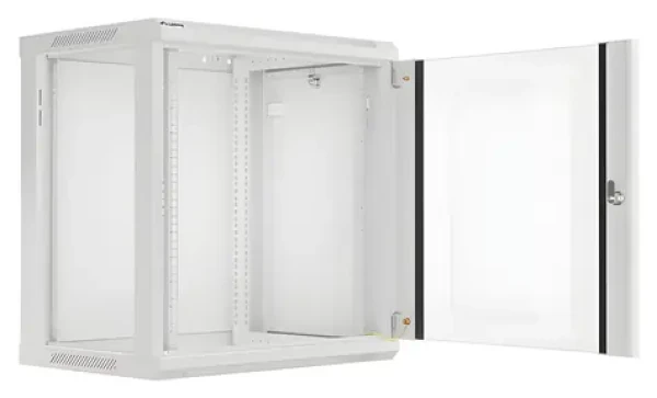 Lanberg WF01-6412-10S sivá / Nástenný rozvádzač / 19" / 12U / 600x450 mm / 60 kg (WF01-6412-10S)