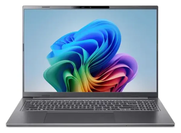Acer Aspire 16 A16-11M-X18U sivá / Notebook / 16" WUXGA IPS 120Hz / Snapdragon X X1-26-100 / 16GB / 512GB SSD / W11H (NX.JLNEC.007)