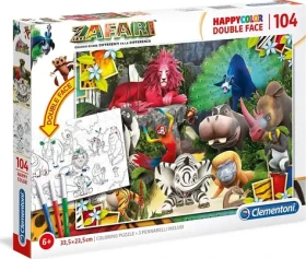 Clementoni Obojstranné PUZZLE Zafari: V džungli