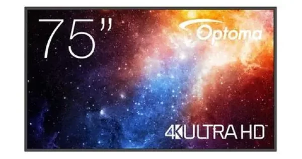 75" Optoma N3751K čierna / Profesionálny displej / 4K UHD / Android 11 / 3x HDMI / Wi-Fi / MediaPlayer (H1F2C0GBW101)