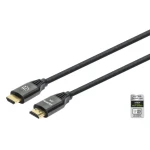 Manhattan HDMI kábel s Ethernetom čierna / Kábel / 8K 60Hz / 48 Gbit / s / 2 m (355940)