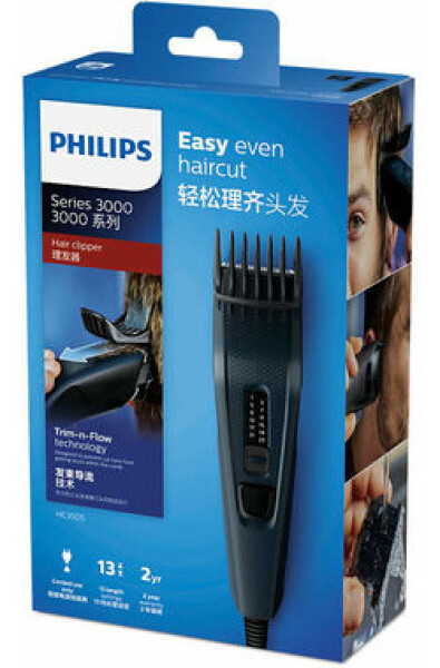 Philips Hairclipper series 3000 HC3505-15 / zastrihávač vlasov / 0.5-23 mm / 41 mm šírka / čierna (HC3505/15)