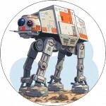 Jedlý papier Star Wars AT-AT Walker 19,5 cm - Pictu Hap - Pictu Hap