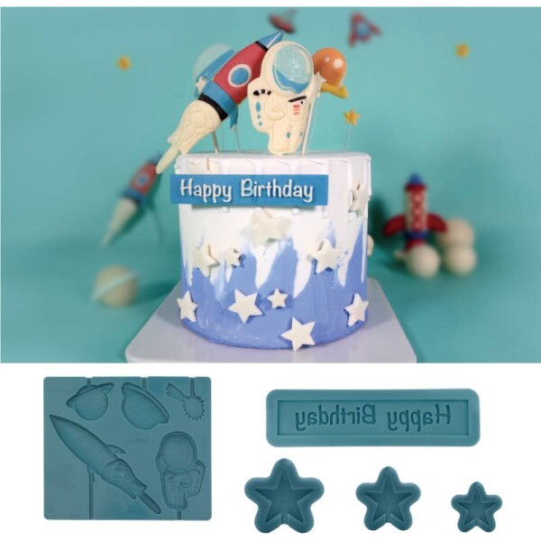 Silikónová forma „Vesmír“, 16,5 × 15 cm - Cakesicq - Cakesicq