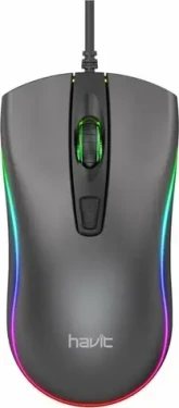 Havit MS72 sivá / myš / RGB / optická / 1200DPI / USB / 1.3 m (MS72)