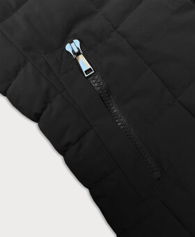 Čierna prešívaná dámska zimná bunda J Style (16M9119-392) odstíny černé XL (42)