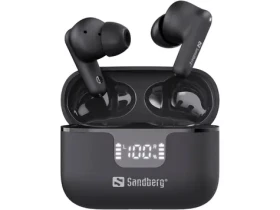 Sandberg Wireless Earbuds ANC+ENC čierna / bezdrôtové slúchadlá s mikrofónom a puzdrom / BT 6.0