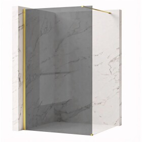 REA/S - Sprchová zástena Flexi Grey / Gold 80 KPL-K99786