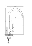 INVENA INVENA - Drezová batéria NERI PLUS TREND meď BZ-P1-014-L