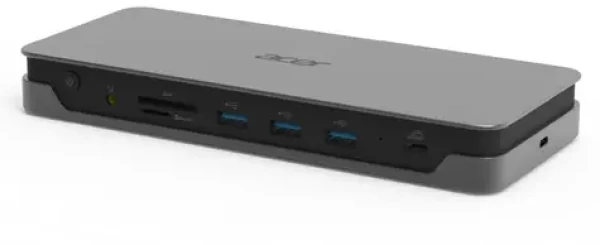 Acer USB Type-C Gen 1 Dock strieborná / USB-C / HDMI 4K / Power Delivery 60W / Display Port (GP.DCK11.00Q)