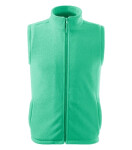 Ďalšia fleecová vesta unisex mätová 3XL