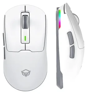 Meetion GW24 biela / Herná myš / optická / 8000 DPI / Tri-Mode / RGB (GW24)