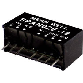 MEAN WELL SPAN02A-03 DC / DC menič napätia, modul 500 mA 2 W Počet výstupov: 1 x; SPAN02A-03