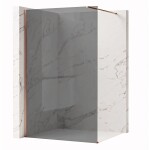 REA/S - Sprchová zástena Flexi Grey / Brush Copper 140 KPL-K99380