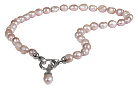 JwL Luxury Pearls Náhrdelník z pravých ružových perál JL0555