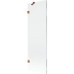 MEXEN/S - Lunar vaňová zástena FIX 60 x 150, transparent, ružové zlato 897-060-000-60-00