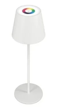 RealPower TableLight 360 biela / Stolná LED lampa / RGB / Akumulátor 1800 mAh / USB nabíjanie / Stmievateľná / 200 lm (458432)