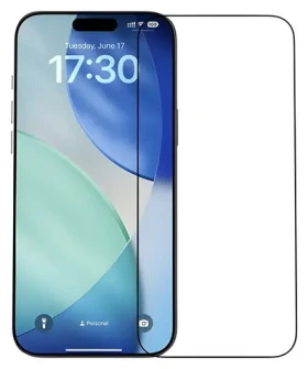 Devia Van Series Crystal Diamond čierny rámček / Ochranné sklo / Apple iPhone 17 Pro (6942297132634)