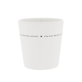 Bastion Collections Keramický latte hrnček White / So much laughter 240 ml