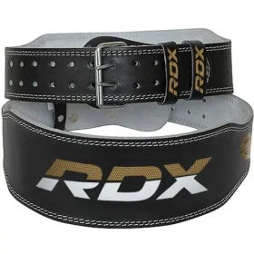 Fitness opasok 6“ Leather Black/Gold - RDX Sports (M, multicolor) (78730-2-M)