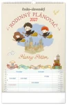 NOTIQUE Harry Potter XL 2027 / Nástenný rodinný plánovací kalendár / 33 × 46 cm