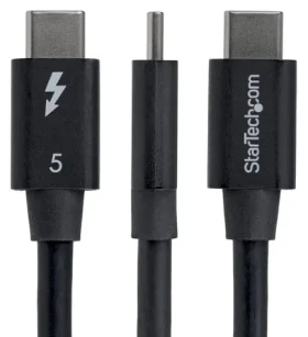 StarTech Thunderbolt 5 kábel čierna / Kábel / 0,8 m / 120 Gb/s / 8K 60Hz (TBLT5MM80CM240WRA)