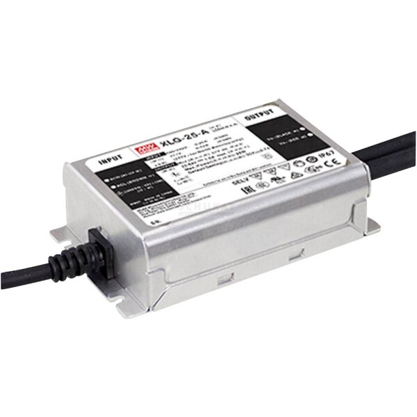 MEAN WELL XLG-25-AB LED driver konštantný výkon 25 W 250 mA - 1.05 A 22 - 54 V/DC PFC spínacie obvod, nastaviteľný, stmievateľný, stmievací funkcie 3v1, montáž; XLG-25-AB
