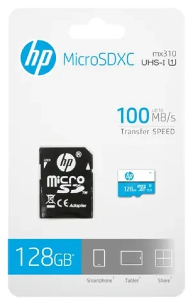 HP mx310 biela / Pamäťová karta microSDXC / 128GB / UHS-I / 100 MB/s (HFUD128-1U1BA)