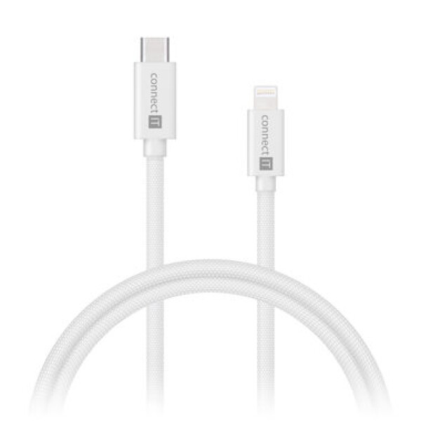 Connect IT Wirez USB-C - Lightning 27W 1m biela (CCA-4110-WH)