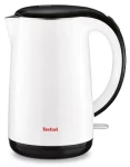 TEFAL Safe#39;Tea KO260130 biela / Rýchlovarná kanvica / 1800W / 1.7 l / plast / otočný konektor 360° (KO260130)
