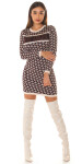 Sexy Designer Look Knit dress Mon Amour KHAKI Einheitsgroesse