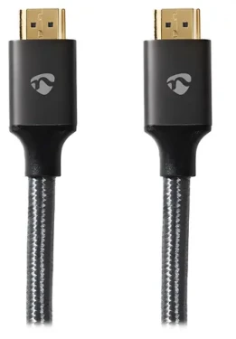 Nedis Profigold antracit / Kábel HDMI / 8K 60Hz / 48 Gbps / Ethernet / 2 m (CVTB35000GY20)
