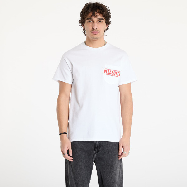Tričko PLEASURES Staff Pocket T-Shirt White S