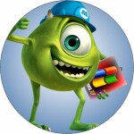 Jedlý papier Příšerky s.r.o. Mike Wazowski 19,5 cm - Pictu Hap - Pictu Hap