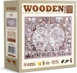Wooden City Drevené puzzle Mapa doby objavov