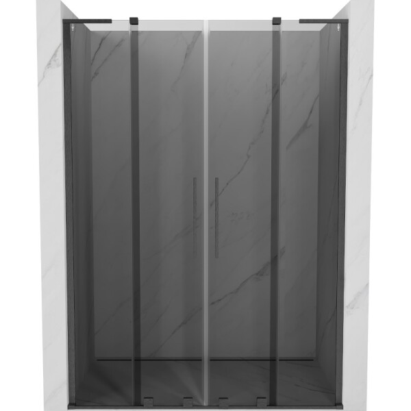 MEXEN/S - Velar L Duo posuvné sprchové dvere 150, grafit, grafit kartáčovaná 871-150-003-42-66