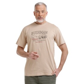 Bushman Pánske tričko Bafale, pieskovohnedé XL